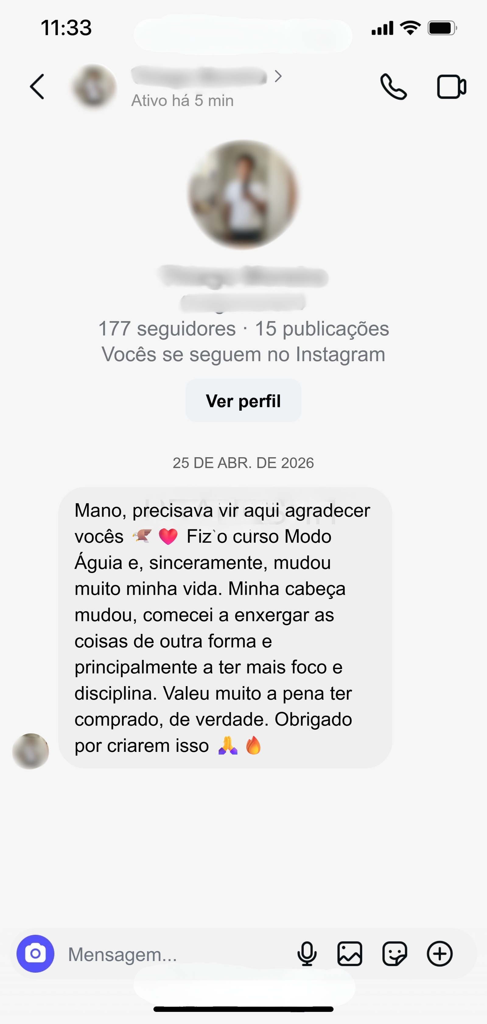 Resultado Thiago